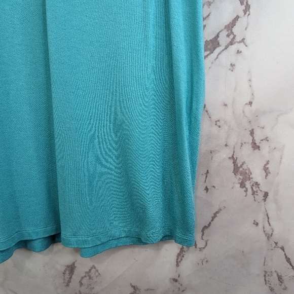 Miss Me T Shirt Womens Medium y2k Blue Ruffle Short Sleeve Tee Longline - Picture 4 of 10